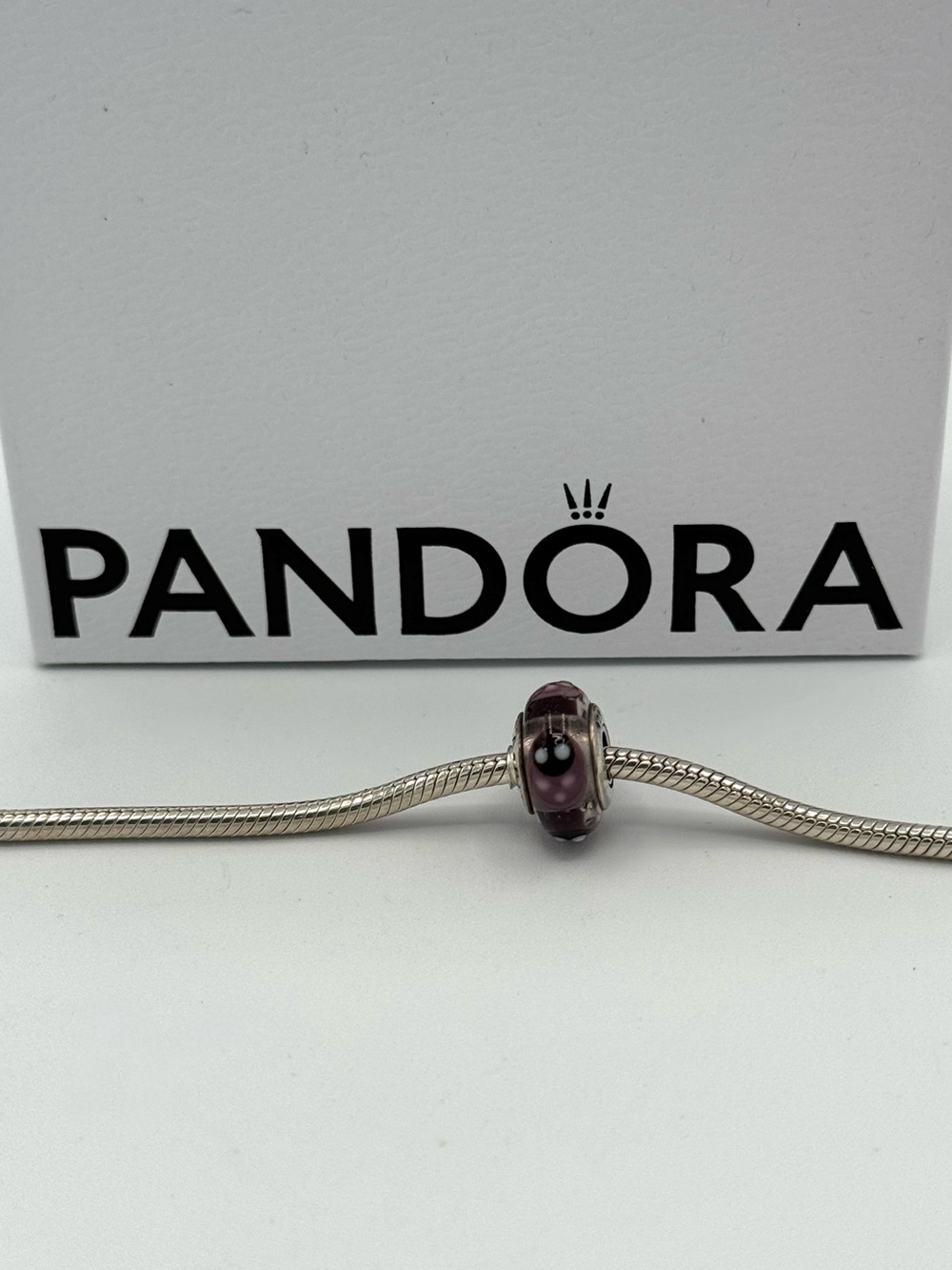 Pandora Glass Murano Charm Ladybug Bead for Bracelet No box